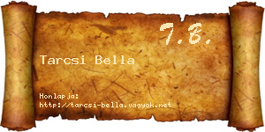 Tarcsi Bella névjegykártya